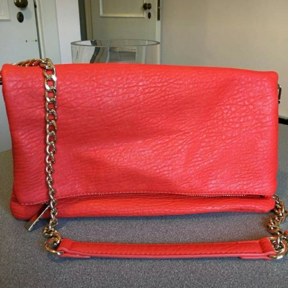 ❣️Coral/ Orange Express Shoulderbag Leather💫